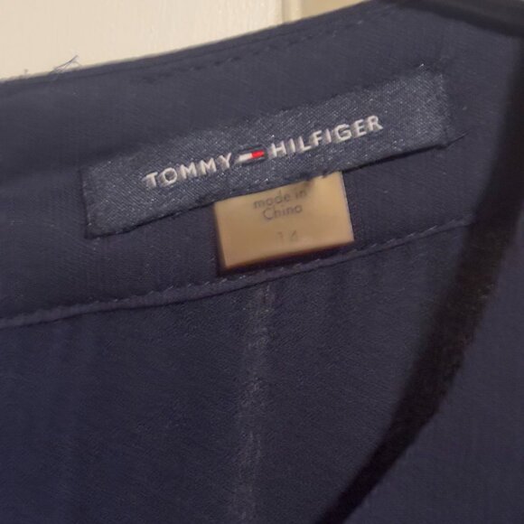 Tommy Hilfiger Navy Blue Nautical Chiffon dress size 14 - Picture 9 of 16